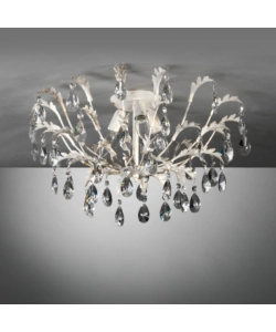 LAMPADARIO 3 LUCI ONLI "CESTA" AVORIO E14